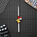 Χειροποίητη Πασχαλινή Λαμπάδα με μπρελοκ Pikachu & Pokeball