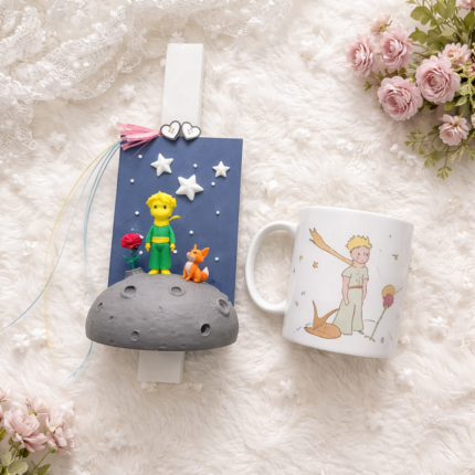 Χειροποίητη Πασχαλινή Λαμπάδα Μικρός Πρίγκιπας με κούπα