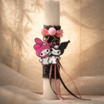 Χειροποίητη Πασχαλινή Λαμπάδα με μπρελοκ Kuromi - Image 2