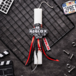 Χειροποίητη Πασχαλινή Λαμπάδα με μπρελοκ Roblox