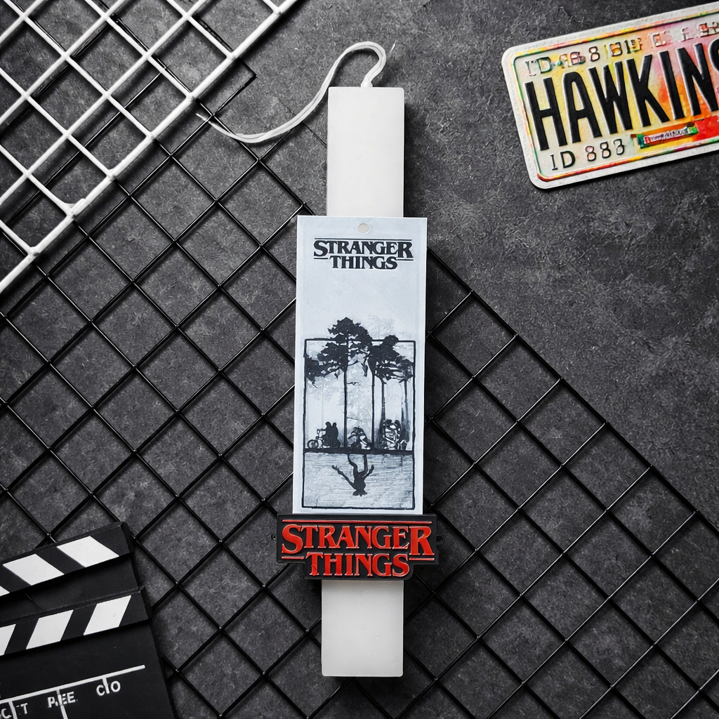STRA T Πασχαλινή Χειροποίητη Λαμπάδα Stranger Things