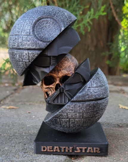 3D Printed Death Star Darth Vader Skull