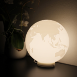 3D Printed Globe Lamp