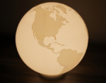 3D Printed Globe Lamp