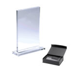 Premium Κρυστάλλινο Βραβείο / Κορνίζα με Πολυτελή Κασετίνα