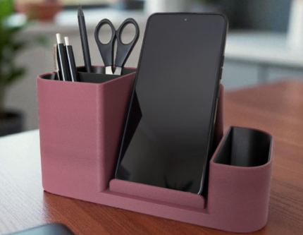 Multi-Functional 3D Printed Desk Organizer & Stand