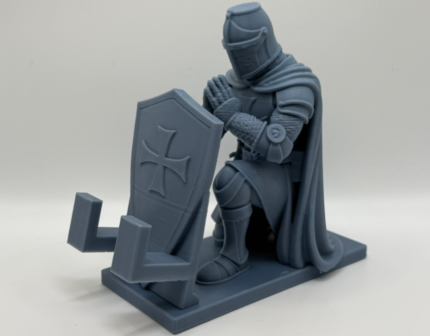 The Kneeling Knight" 3D Printed Βάση Κινητού