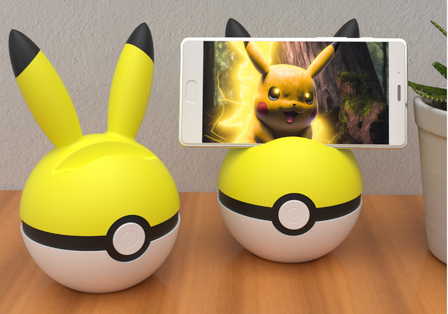 Screenshot 2026-03-01 222435 Pikachu-Ball" 3D Printed Βάση Κινητού