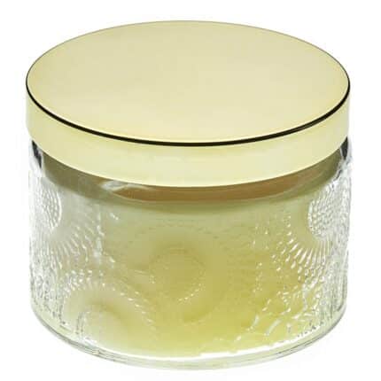 Πολυτελές Ανάγλυφο Βαζάκι με Κερί & Προσωποποιημένη Χάραξη