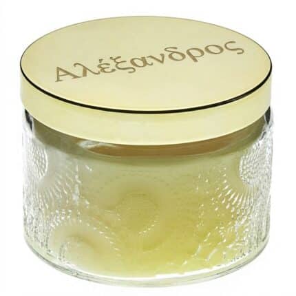 Πολυτελές Ανάγλυφο Βαζάκι με Κερί & Προσωποποιημένη Χάραξη