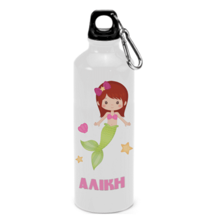 Custom Μεταλλικό Παγούρι 800ml (Λευκό) – Ανοξείδωτο Μπουκάλι με Εκτύπωση