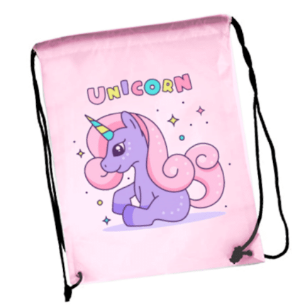 Custom Τσάντα Πλάτης με Κορδόνια (Λευκή) – Προσωποποιημένη Εκτύπωση