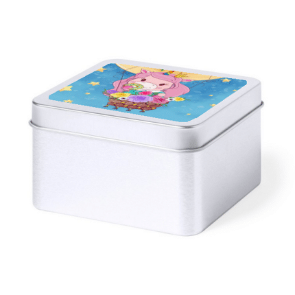 Custom Μεταλλικό Κουτί Αποθήκευσης (Sublimation) – Σχολικό Ενθύμιο & Προσωποποιημένη Μπομπονιέρα