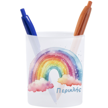 Custom Γυάλινη Frost Μολυβοθήκη (Sublimation) – Premium Προσωποποιημένη Μπομπονίερα