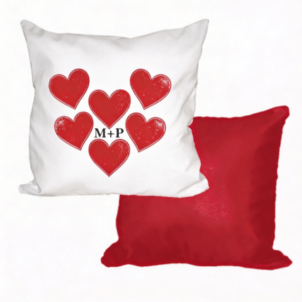 Custom Μαξιλαροθήκη Sublimation (Red) – Ultra Soft Velvet Touch (45x45cm)