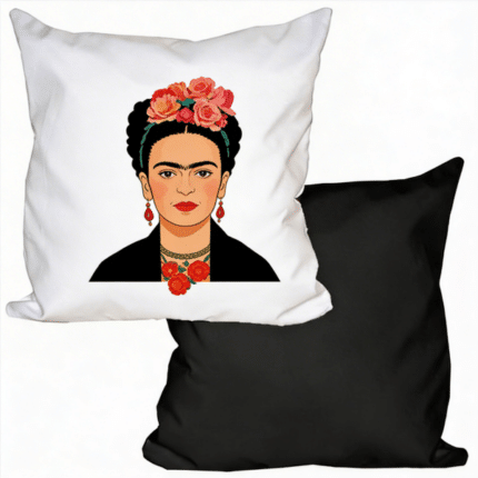 Custom Μαξιλαροθήκη Sublimation (Μαύρη) – Ultra Soft Velvet Touch